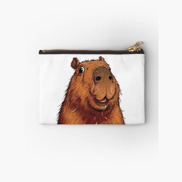 Artikelvorschau, Mir geht's gut – lustiges Capybara-Meme mit schwitzendem Nagetier entworfen und verkauft von NicolasGlowArt.