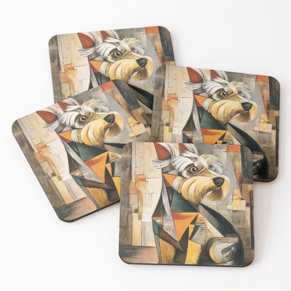 Item preview, Geometric Yorkshire Terrier in Abstract Style designed and sold by lautir.