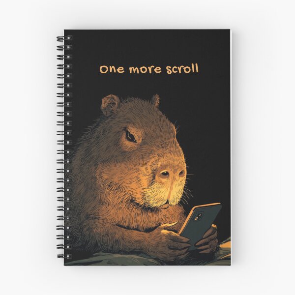 Item preview, One More Scroll Capybara Smartphone designed and sold by NicolasGlowArt.
