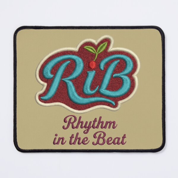 Item preview, Vintage Sedona Teal Embroidered Patch Rhythm in the Beat designed and sold by Rib-Brand.