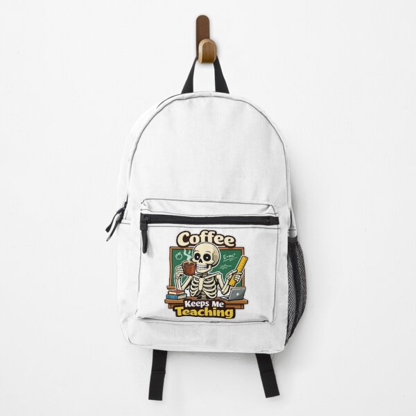 Item preview, Coffee Keeps Me Teaching – Funny Teacher Skeleton designed and sold by JVDesignsShop.