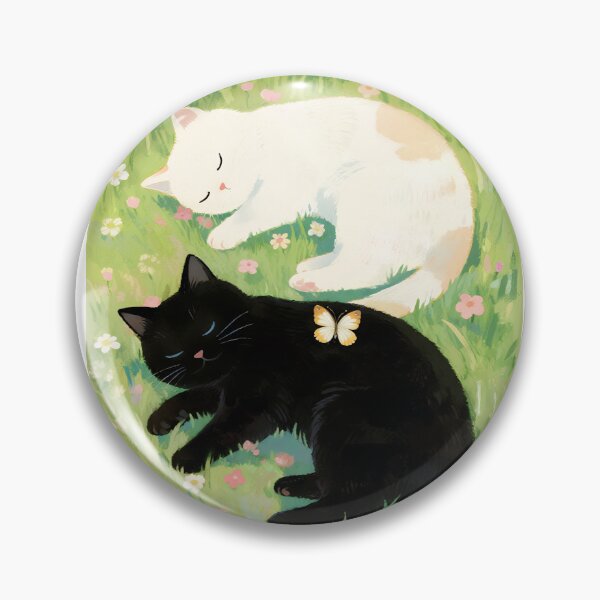 Item preview, Black cat and white cat designed and sold by xianxiu-ling.
