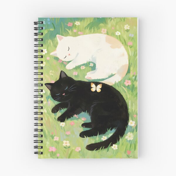 Item preview, Black cat and white cat designed and sold by xianxiu-ling.