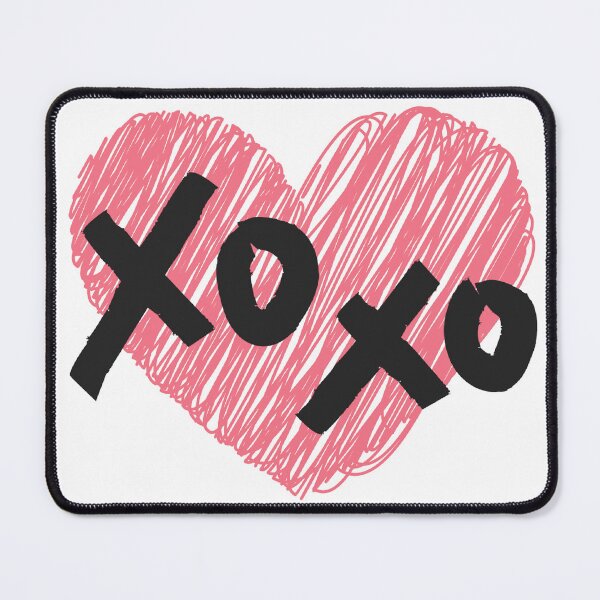 Item preview, Modern Scribble Heart Graphic: "XOXO" Bold Typography Valentine Art designed and sold by Rednotice11.