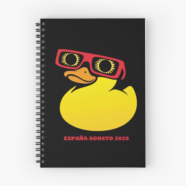 Item preview, Duck with Glasses Solar Eclipse Spain 2026 - Total Eclipse August designed and sold by charlypicazo.
