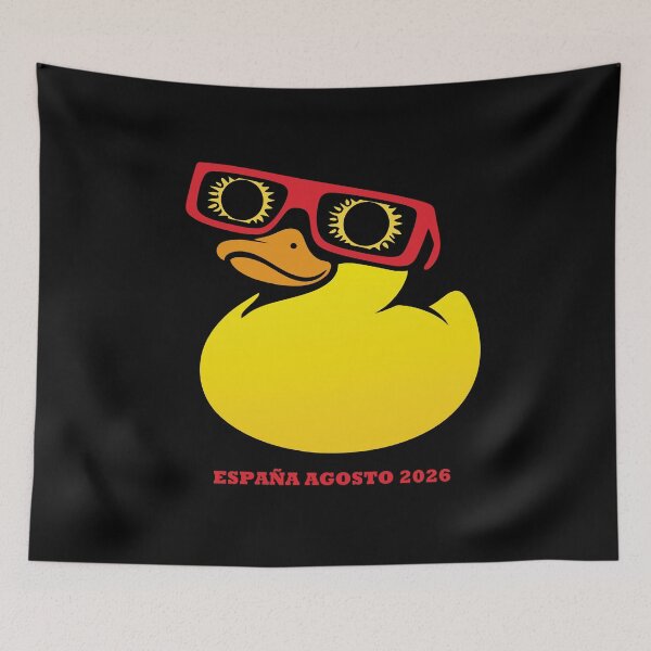 Item preview, Duck with Glasses Solar Eclipse Spain 2026 - Total Eclipse August designed and sold by charlypicazo.