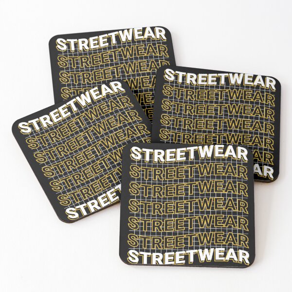 Item preview, Urban Streetwear Typography Grid – Bold Yellow & White Graphic 3D Design designed and sold by RushVibeWear.