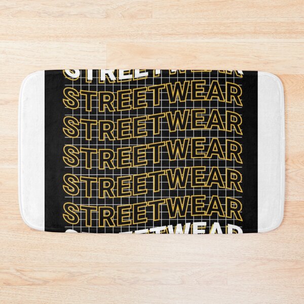 Item preview, Urban Streetwear Typography Grid – Bold Yellow & White Graphic 3D Design designed and sold by RushVibeWear.