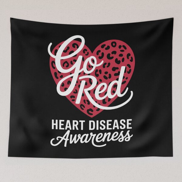 Item preview, Go Red for Women's Heart Disease Awareness Month Leopard designed and sold by TrinaEspinoza.