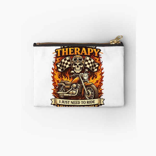 Item preview, I Don’t Need Therapy I Just Need To Ride My Motorcycle Funny Biker Skull Vintage Design designed and sold by Nixora.