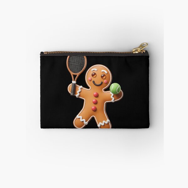 Item preview, Gingerbread Playing Tennis Christmas Cookie Player Team designed and sold by TrinaEspinoza.