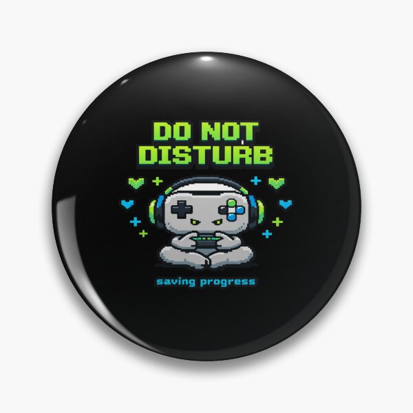 Item preview, Pixel “Do Not Disturb” Gamer Design • Cute Controller Character • Retro Gaming Aesthetic designed and sold by Bright Nest Studio.