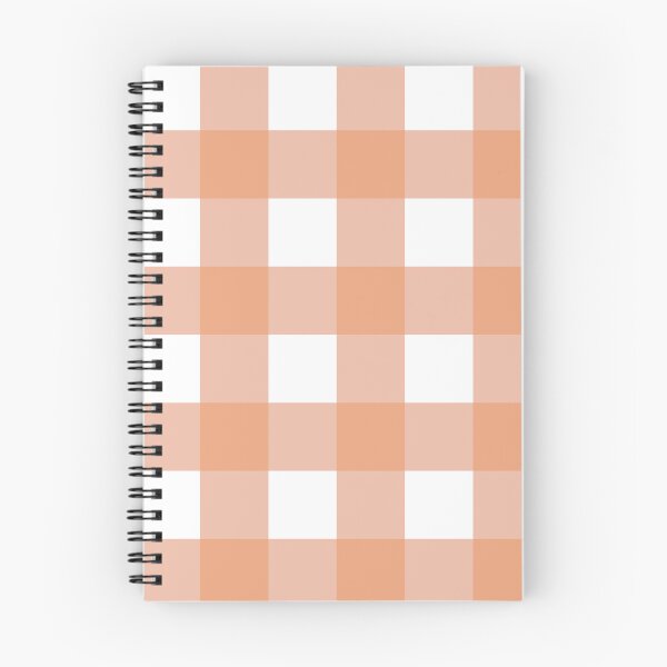 Item preview, Peach gingham seamless repeating pattern designed and sold by SeamlessDsign.