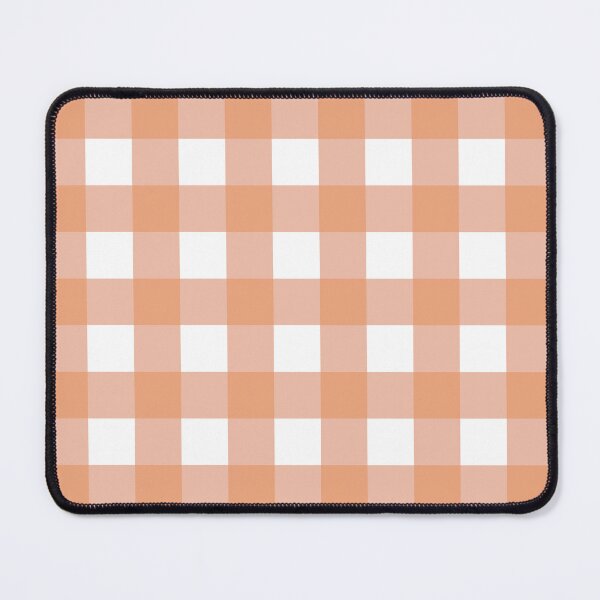 Item preview, Peach gingham seamless repeating pattern designed and sold by SeamlessDsign.