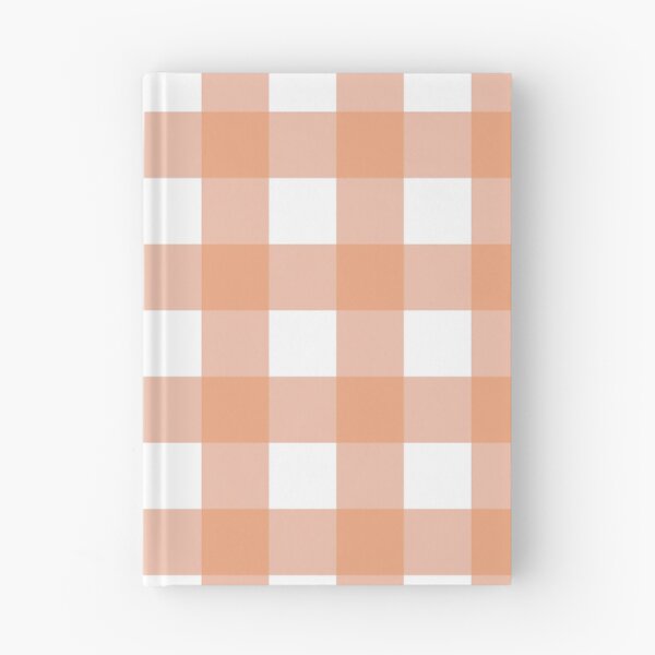 Item preview, Peach gingham seamless repeating pattern designed and sold by SeamlessDsign.