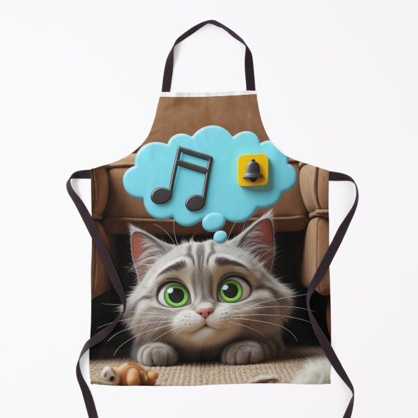 Item preview, Adorable Introvert Cat Hiding Under Couch Doorbell Anxiety Cute Kawaii Cat Design designed and sold by Tpac-goods.