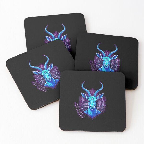 Item preview, Cyber Gazelle Tech Art - Futuristic Neon Circuit Antelope Wildlife Illustration designed and sold by AbulailArt.