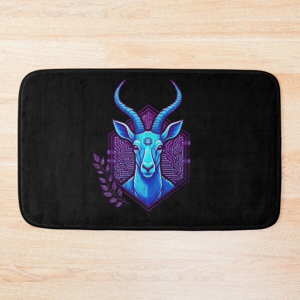 Item preview, Cyber Gazelle Tech Art - Futuristic Neon Circuit Antelope Wildlife Illustration designed and sold by AbulailArt.