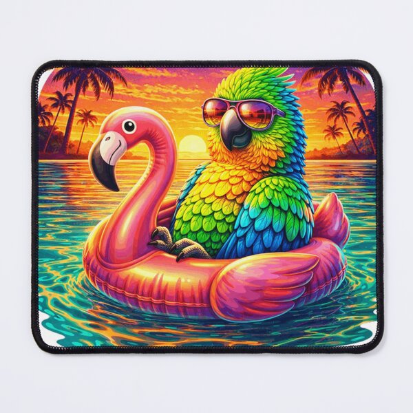 Item preview, Colorful Parrot Flamingo Float Summer designed and sold by the-dovlat.
