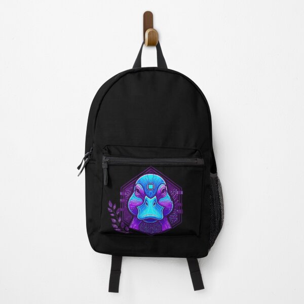 Item preview, Cyber Duck Tech Art - Futuristic Neon Circuit Waterfowl Illustration designed and sold by AbulailArt.