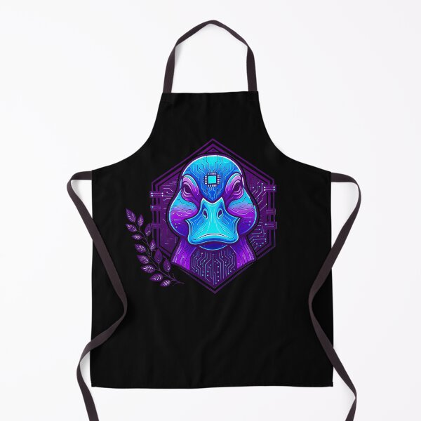 Item preview, Cyber Duck Tech Art - Futuristic Neon Circuit Waterfowl Illustration designed and sold by AbulailArt.