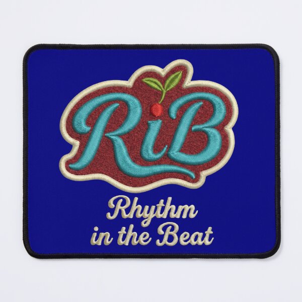 Item preview,  Vintage Sedona Teal Embroidered Patch Rhythm in the Beat designed and sold by Rib-Brand.