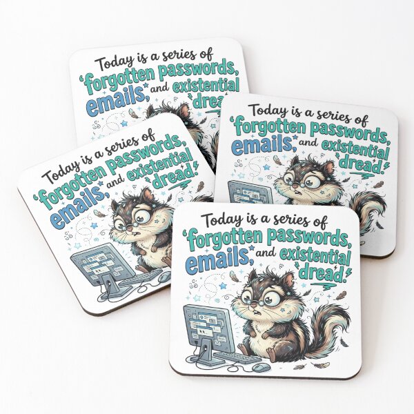 Item preview, Forgotten Passwords Funny Tech Stress Quote designed and sold by CoolTShirtDesign.