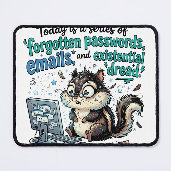 Item preview, Forgotten Passwords Funny Tech Stress Quote designed and sold by CoolTShirtDesign.