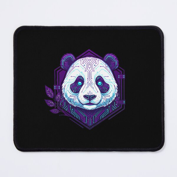 Item preview, Cyber Panda Tech Art - Futuristic Neon Circuit Giant Panda Illustration designed and sold by AbulailArt.