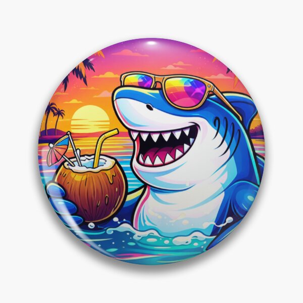 Item preview, Cool Shark Summer Vacation Tropical Vibes designed and sold by the-dovlat.