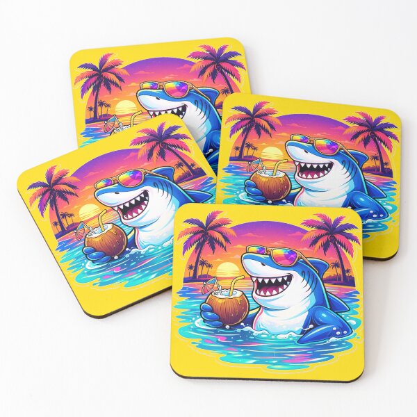 Item preview, Cool Shark Summer Vacation Tropical Vibes designed and sold by the-dovlat.