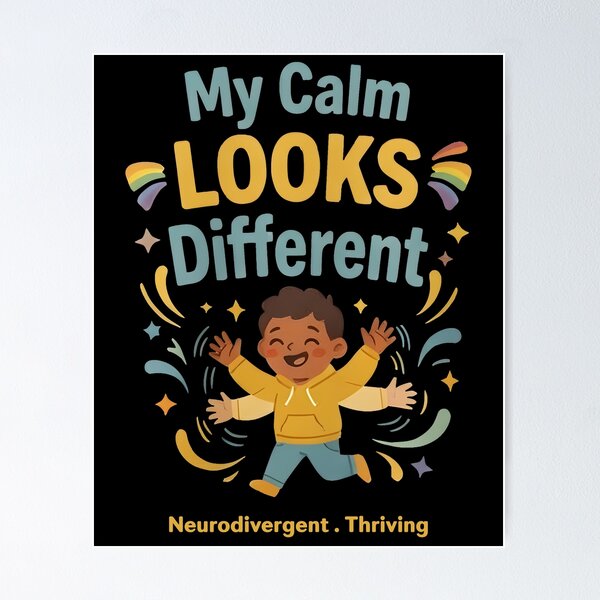 Item preview, My Calm Looks Different Neurodivergent Stimming designed and sold by zbox1.