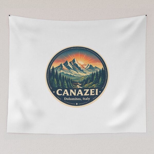 Item preview, Canazei Italian - mountain sunset  designed and sold by trendie-tees.