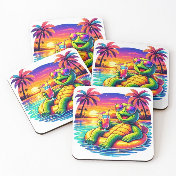 Item preview, Happy Turtle Pool Float Summer Vibes designed and sold by the-dovlat.