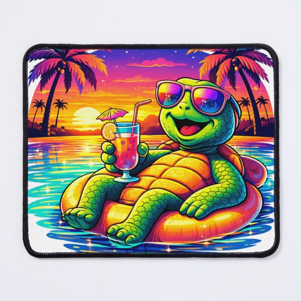Item preview, Happy Turtle Pool Float Summer Vibes designed and sold by the-dovlat.