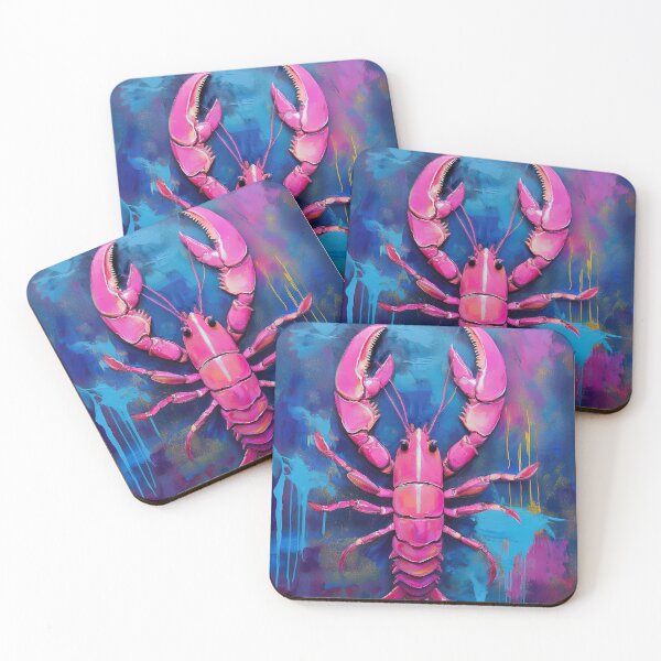 Item preview, Popart Portrait Pink Lobster designed and sold by TYA - Take Your Art.