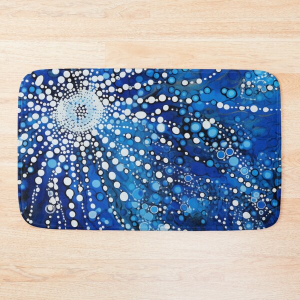 Item preview, Aboriginal Inspired Dot Art - Birth of the Blue Stone designed and sold by GrinGalore.