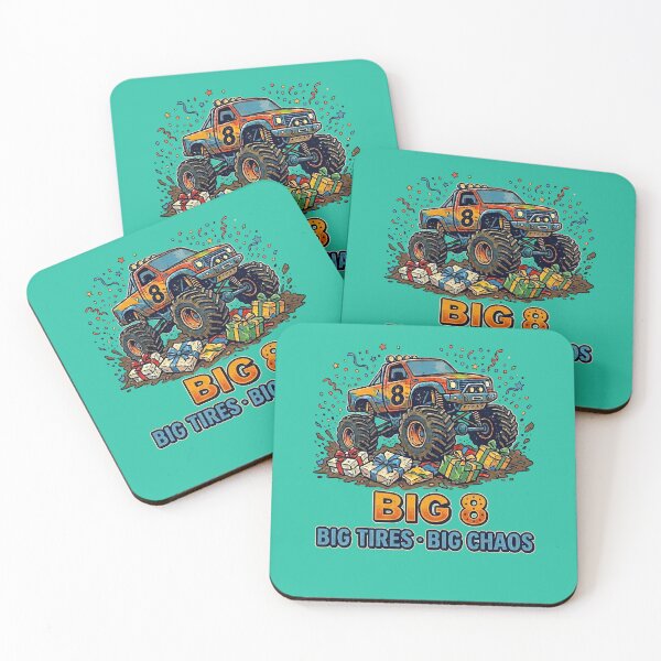 Item preview, 8th Birthday Monster Truck Big 8 Big Tires Big Chaos designed and sold by zbox1.
