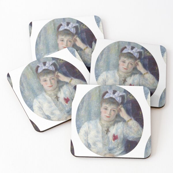 Item preview, Marie Murer by Pierre-Auguste Renoir: Impressionist Oval Portrait Fine Art Print designed and sold by artofuniverse.