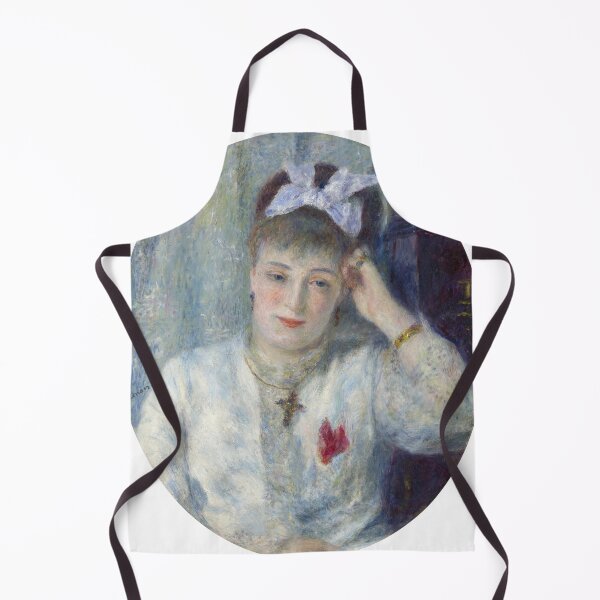 Item preview, Marie Murer by Pierre-Auguste Renoir: Impressionist Oval Portrait Fine Art Print designed and sold by artofuniverse.