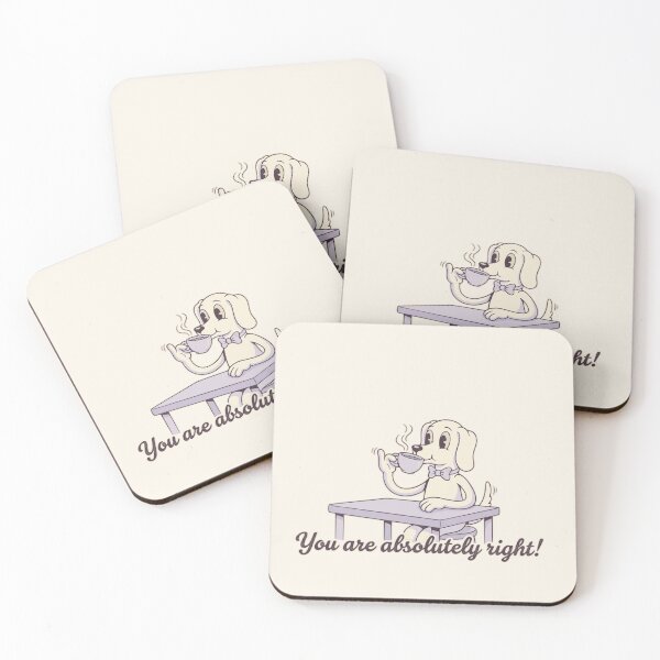 Item preview, Polite Pup Sipping Tea - You are absolutely right! designed and sold by PragmaticP.