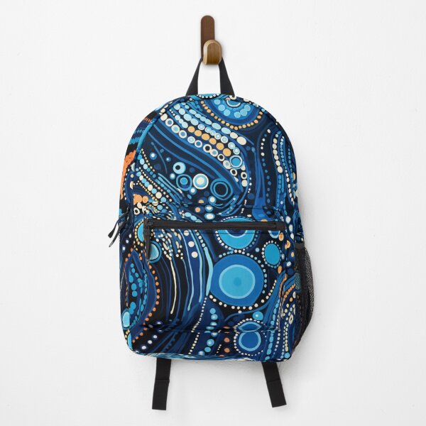 Item preview, Aboriginal Inspired Dot Art - Blue Water Hubs designed and sold by GrinGalore.