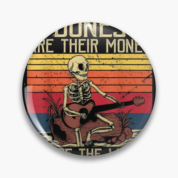 Item preview, Boness Are Their Moneys  Skeleton Playing Guitar designed and sold by Oblitz.
