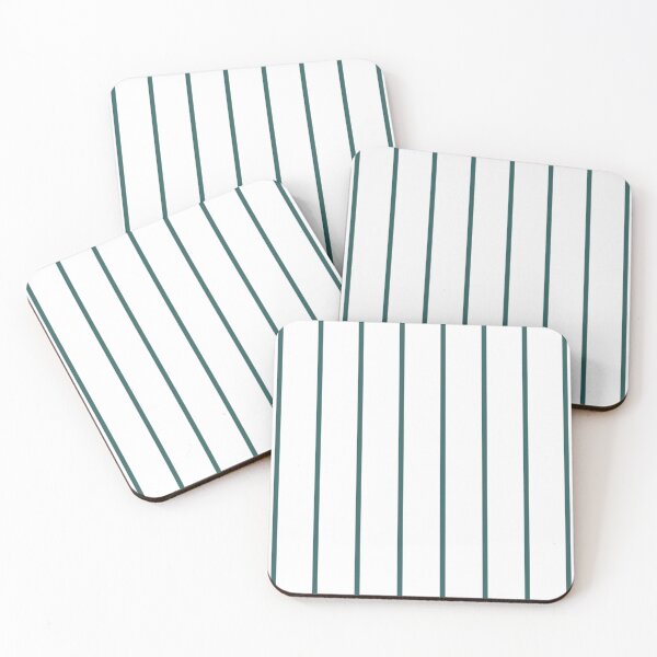 Aperçu de l'œuvre Motif à fines rayures blanches et turquoise créée et vendue par pattern-archive.