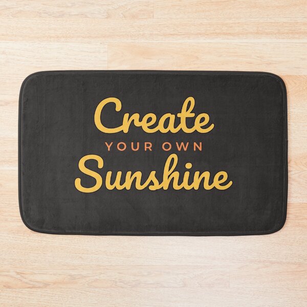 Item preview, Create Your Own Sunshine – Motivational Typography Quote, Aesthetic Positive Vibes Design, Cute Handwritten Script Art designed and sold by Velmora Studio.