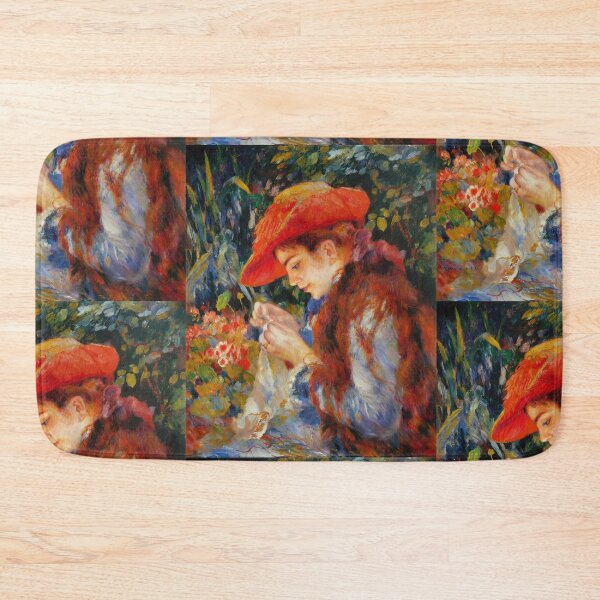 Item preview, Marie Therese Durand Ruel Sewing by Pierre Auguste Renoir: Impressionist Wall Art designed and sold by artofuniverse.