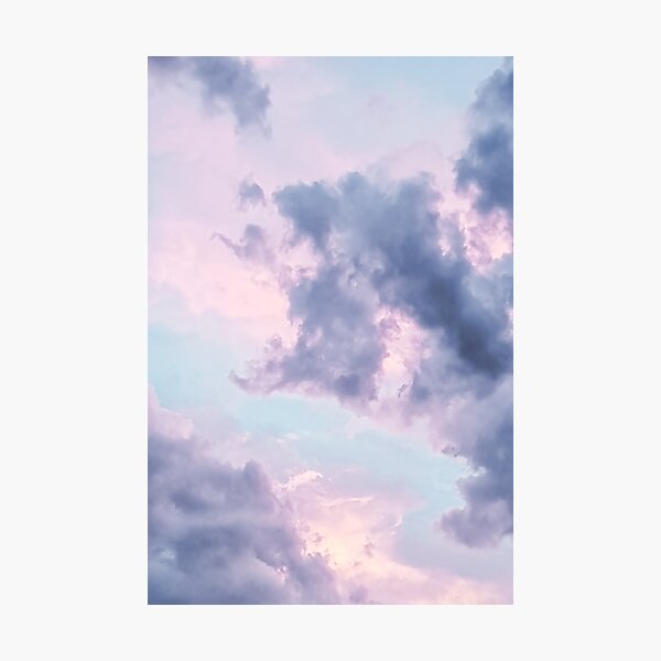 Dreamy Lavender Purple Clouds Photographic Print
