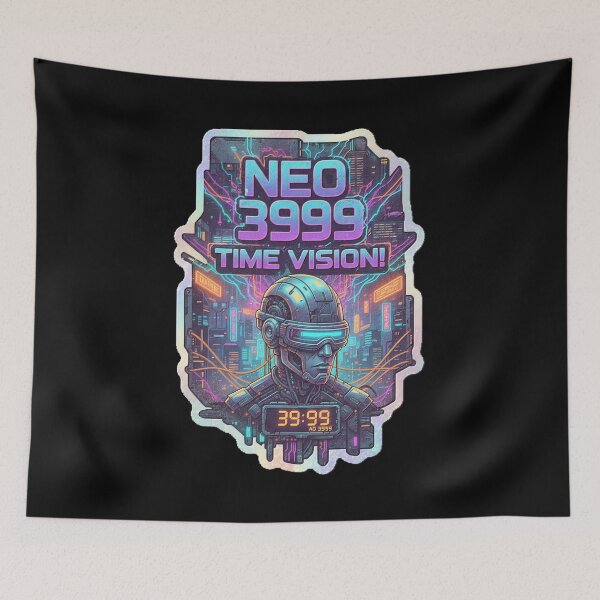 Item preview, Cyberpunk Style NEO 3999 39:99 TIME VISION! #3 designed and sold by Giulivo Store Graphic.