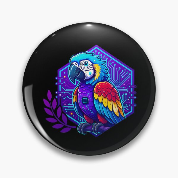 Item preview, Cyber Parrot Tech Art - Futuristic Neon Circuit Macaw Illustration designed and sold by AbulailArt.
