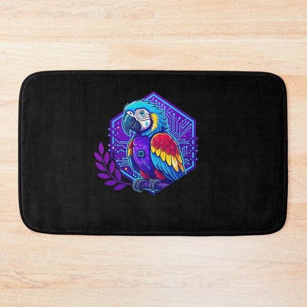 Item preview, Cyber Parrot Tech Art - Futuristic Neon Circuit Macaw Illustration designed and sold by AbulailArt.